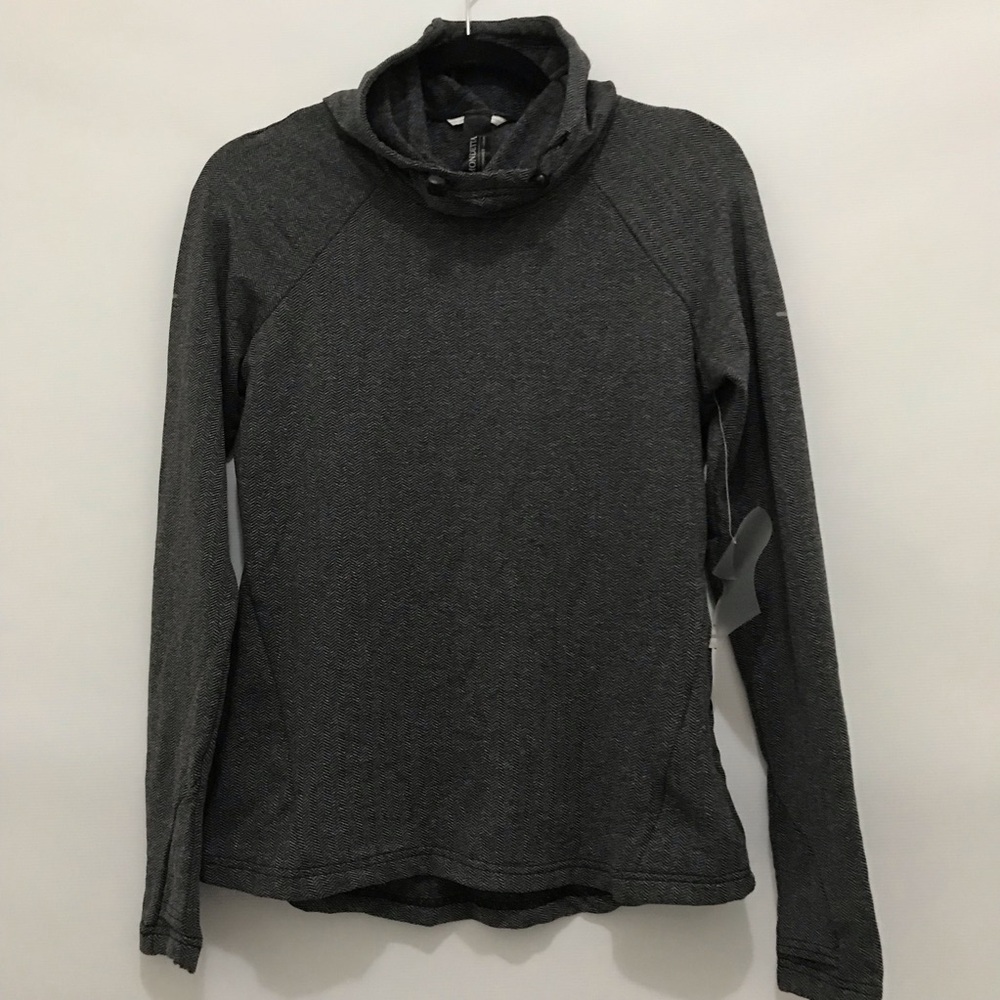 NWT Mondetta Dark Gray Long Sleeve Pullover Size S